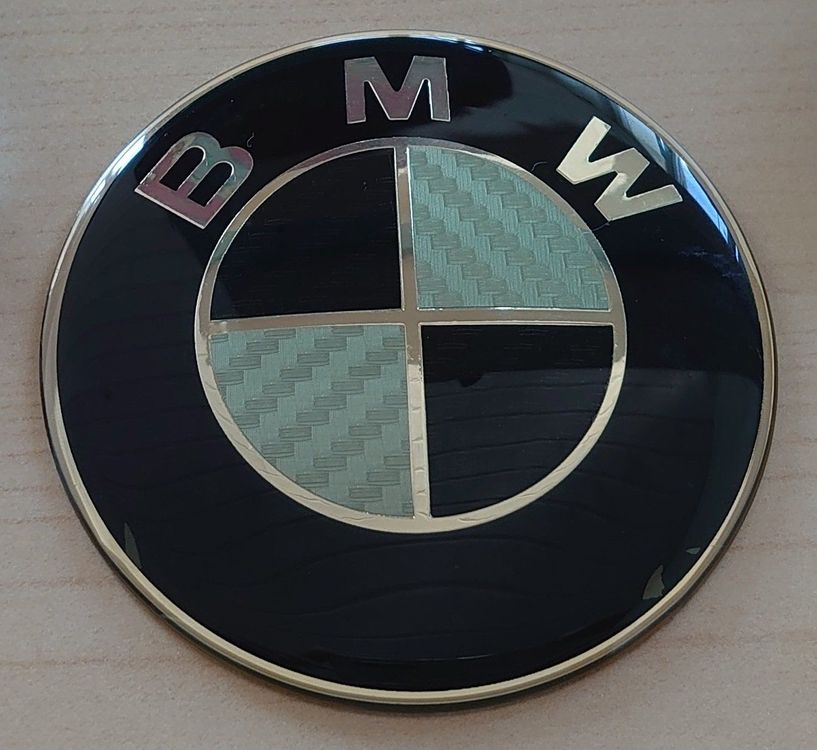 BMW Emblem "carbon-gold" passend zu E39 | Kaufen auf Ricardo