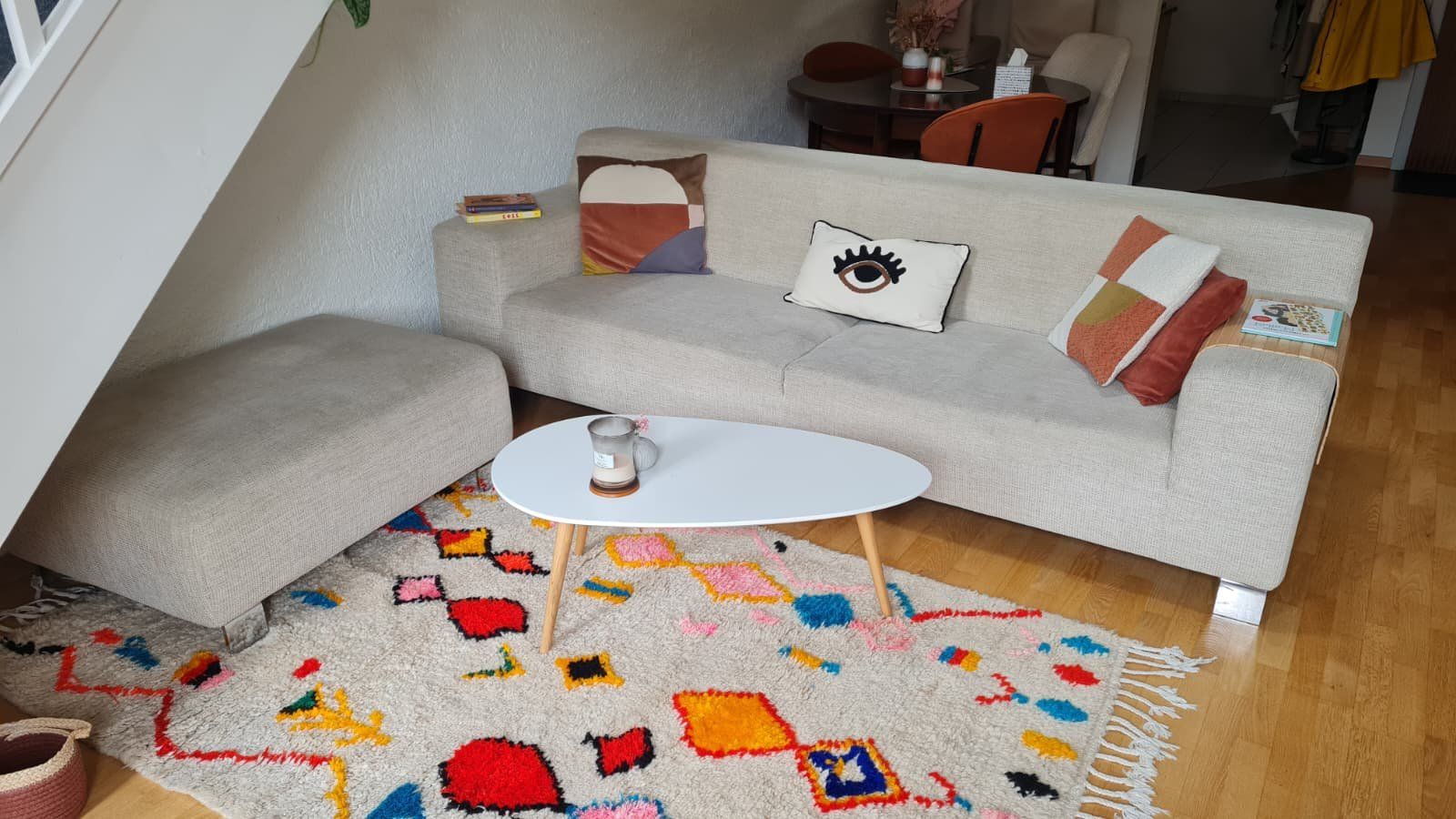 Sofas: Canapé et repose pieds couleur sable – Gebraucht aus Morges von xauriix