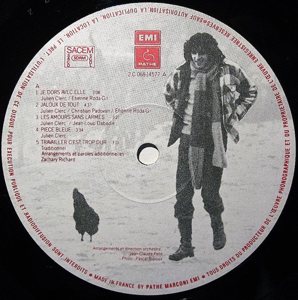 Dischi in vinile: JULIEN CLERC "Jaloux" LP IN VG+ – Usato da Monthey venduto da Pingmub 4