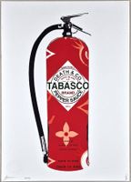 Death NYC Ltd Pop Art Druck " Vuitton Tabasco Feuerlöscher