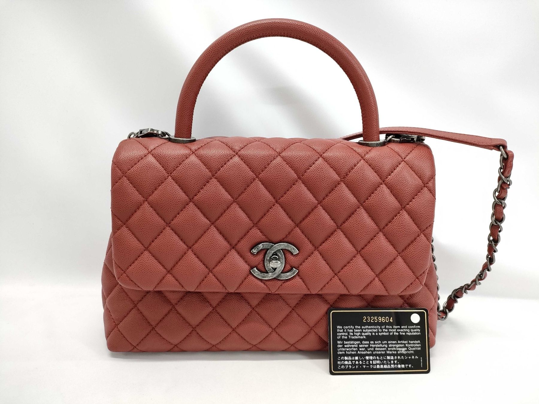 Chanel Borse da donna: Chanel Coco Handle Caviar rot RHW – Usato da St. Gallen venduto da Love_Luxury