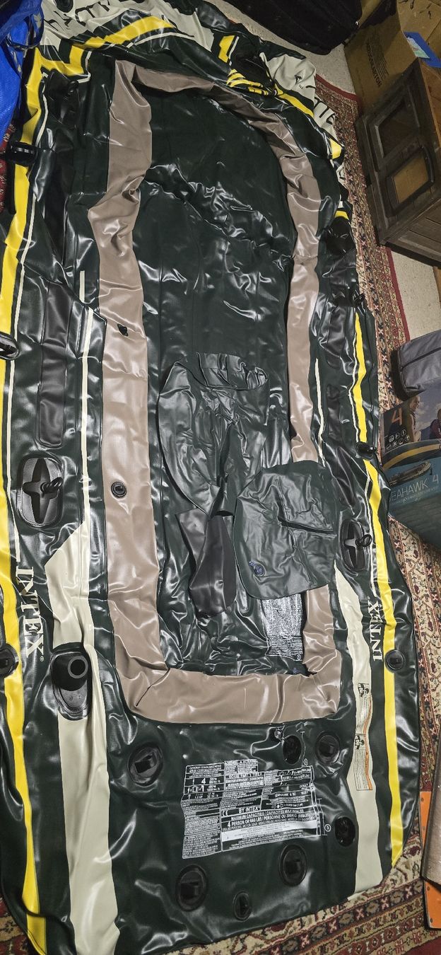 Barche: Schlauchboot Intex Seahawk 4 Set 351cm 4 Personen – Nuovo (secondo la descrizione) da Rickenbach SO venduto da mic_9sc9 3
