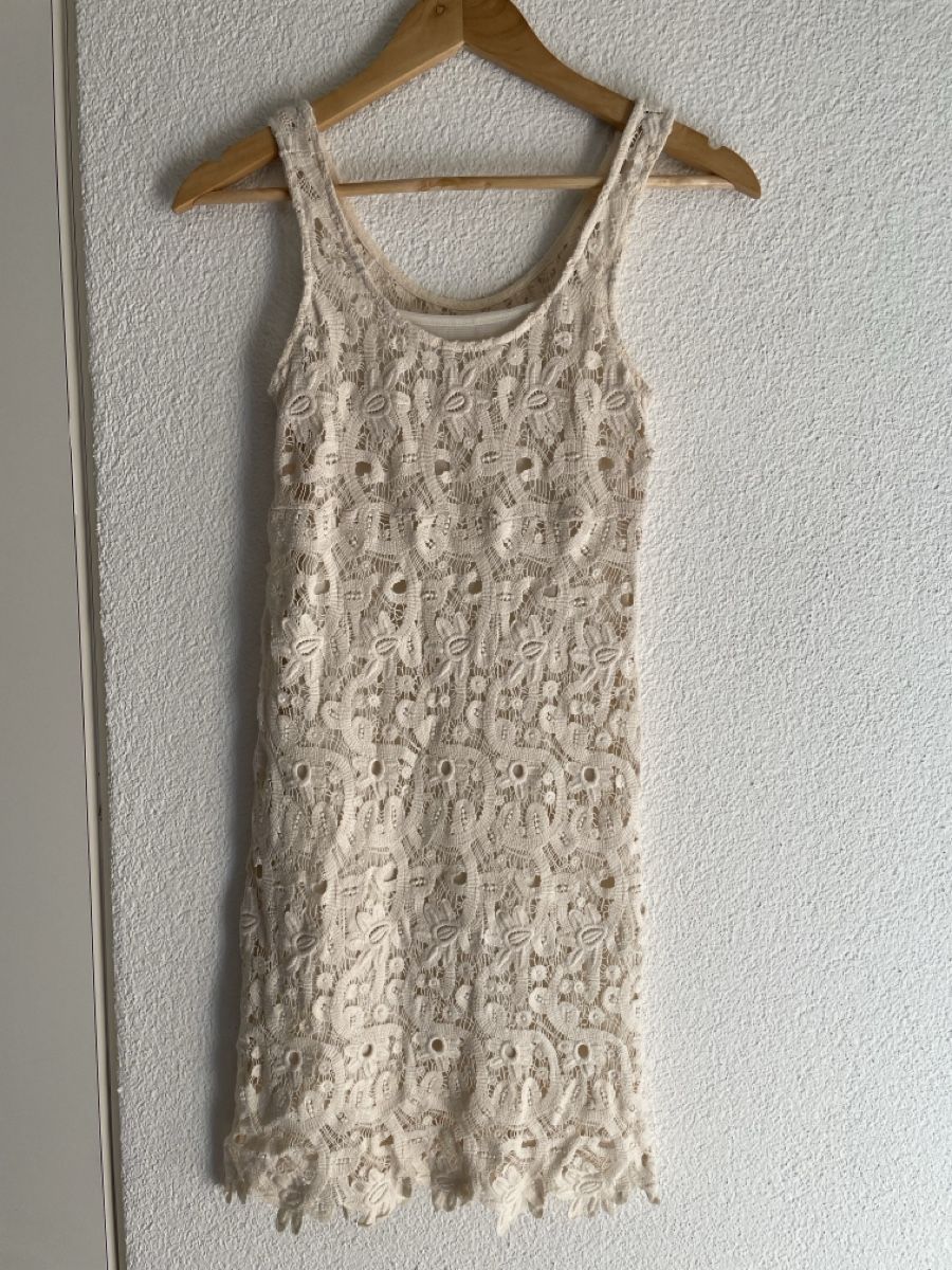 Promod Vestiti: Promod Häkelkleid, creme, Grösse S – Usato da Dallenwil venduto da nay_2mht