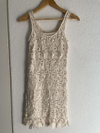 Promod Häkelkleid, creme, Grösse S