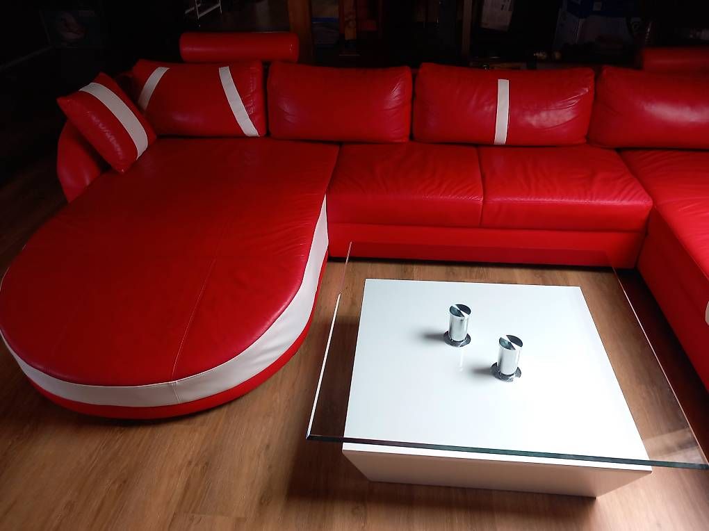 Sofas: Ledersofa rot – Gebraucht aus Altendorf von fre_mb2h 1