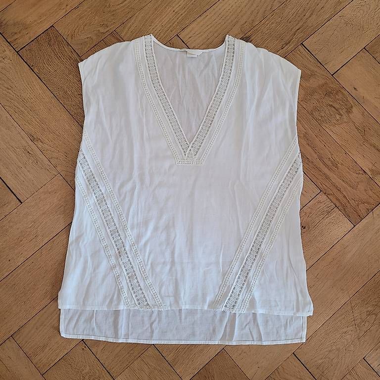 T-shirt: Weisses T-Shirt 44 H&M – Usato da Bern venduto da jud_7ct5