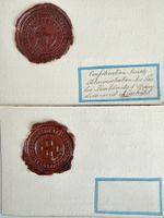 CONFÉDÉRATION ADMINISTRATION DES POSTES- 2X Cachets 19ème S.