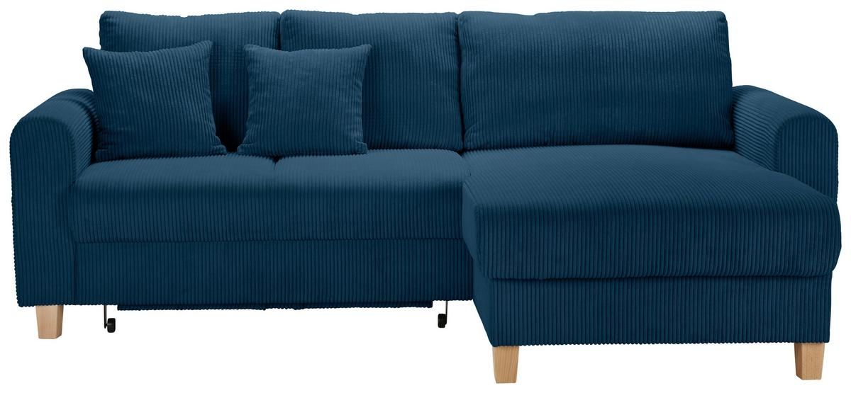 Sofas: Ecksofa Cord blau – D'occasion à Basel par Shopability