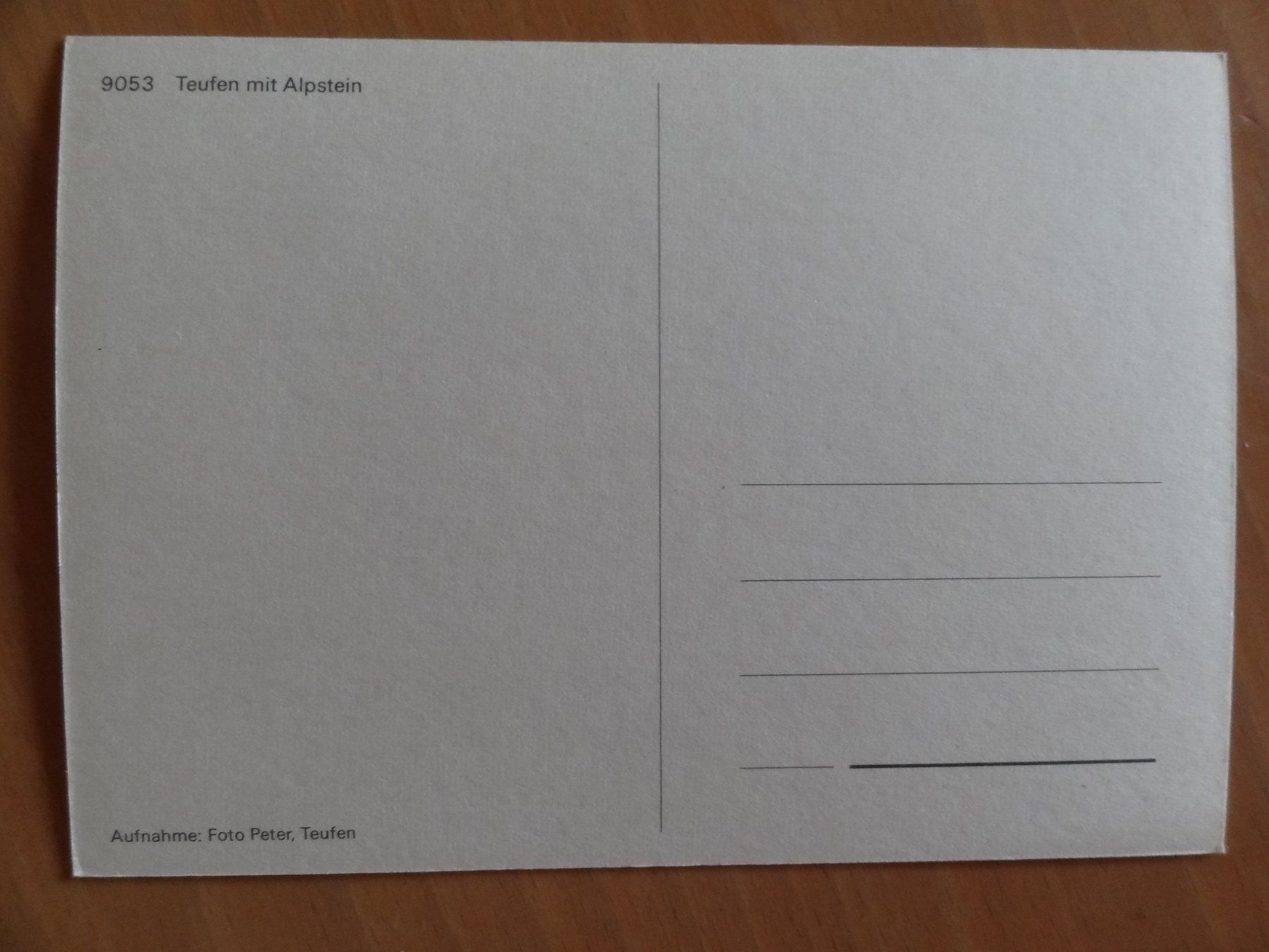 Cartoline postali: Teufen - Appenzell - 9053 – Usato da St Léonard venduto da Riglin 1