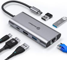USB C Hub Dockingstation 6 in 1 4K HDMI Ethernet 100W PD