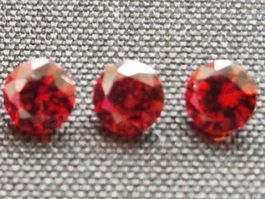 Lot de 3 Précieux Grenats Rouge Intense Facettés 3,00 mm 💎