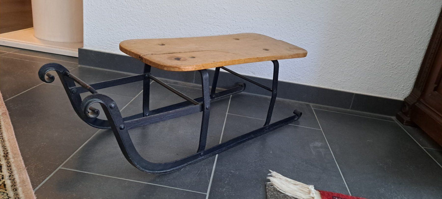 Tutte le decorazioni: Rarer antike Schlitten aus Holz & Eisen – Usato da Biel/Bienne venduto da vincza2012 1