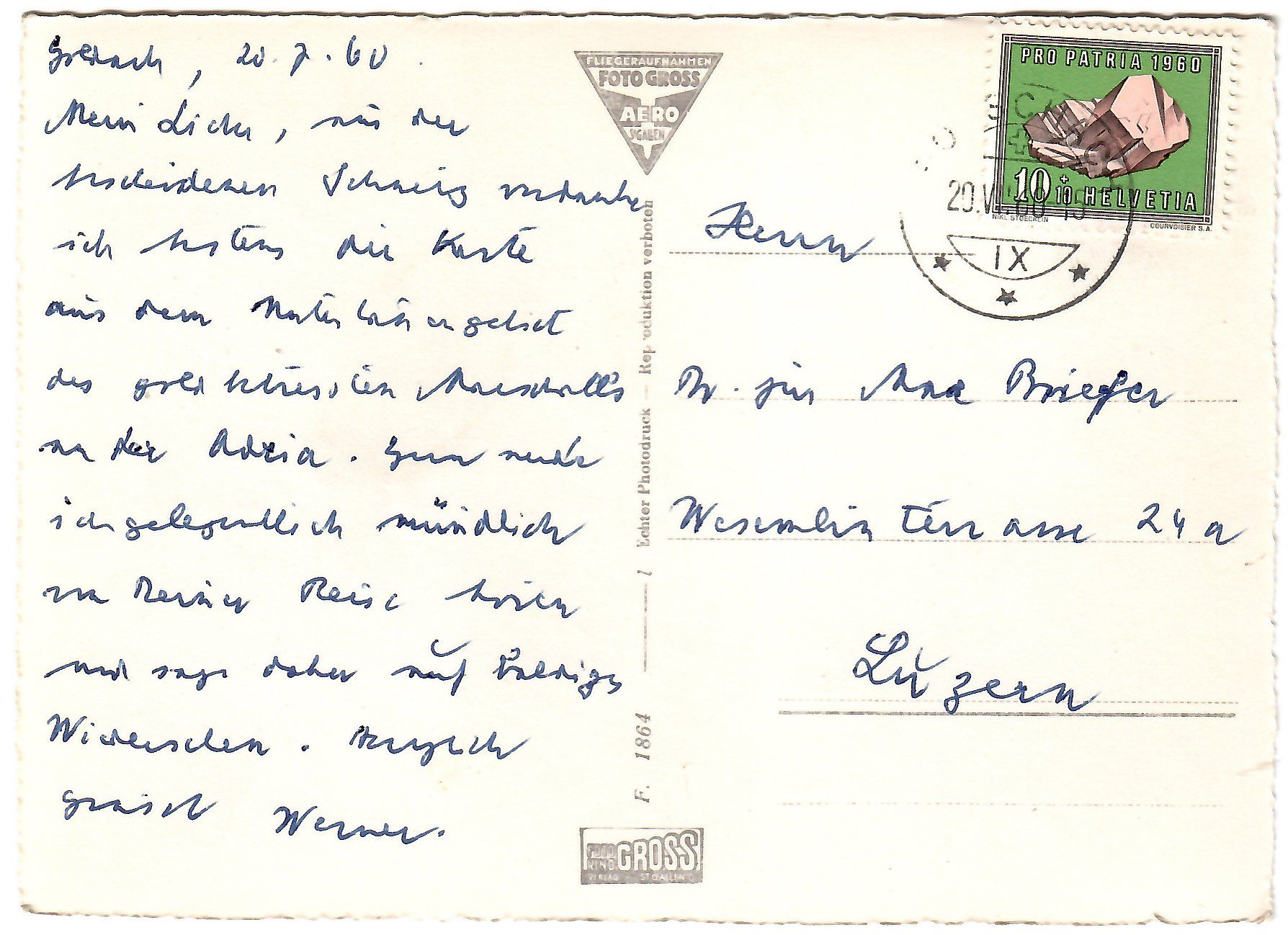 Cartoline postali: Flugaufnahme  Goldach – Usato da Kerns venduto da etma3 1