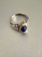 Vintage LALAOUNIS 800 Silber Ring, mit Gold & Lapislazuli:54