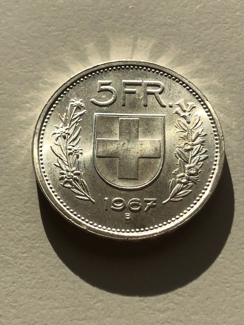 Toutes les monnaies: 5 Fr. 1967 – D'occasion à Schötz par Odpa