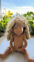 Puppenperücke, Echthaar Perücke Sasha, blond Glorex, U:30 cm