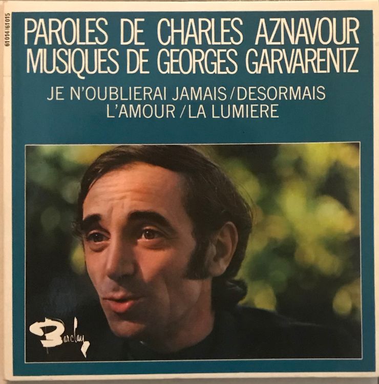 CHARLES AZNAVOUR - JE N’OUBLIERAI JAMAIS - 2 Vinyles 45 Tour | Kaufen ...