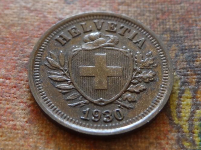 Tutti le monete: 1 Rp. 1930  (B) – Usato da Romanel-sur-Lausanne venduto da Swift13