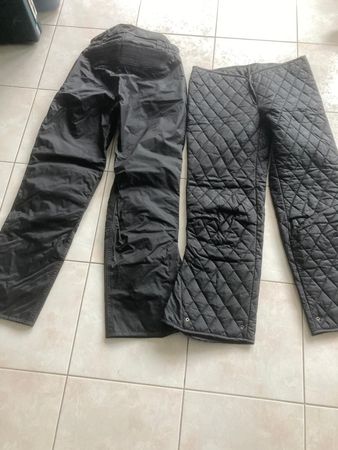 Motorrad Regenhose, verstärkt, wasserdicht, warme Innenhose