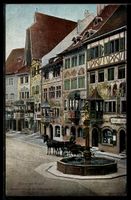 AK Stein am Rhein, Bemalte Häuser am Rathausplatz