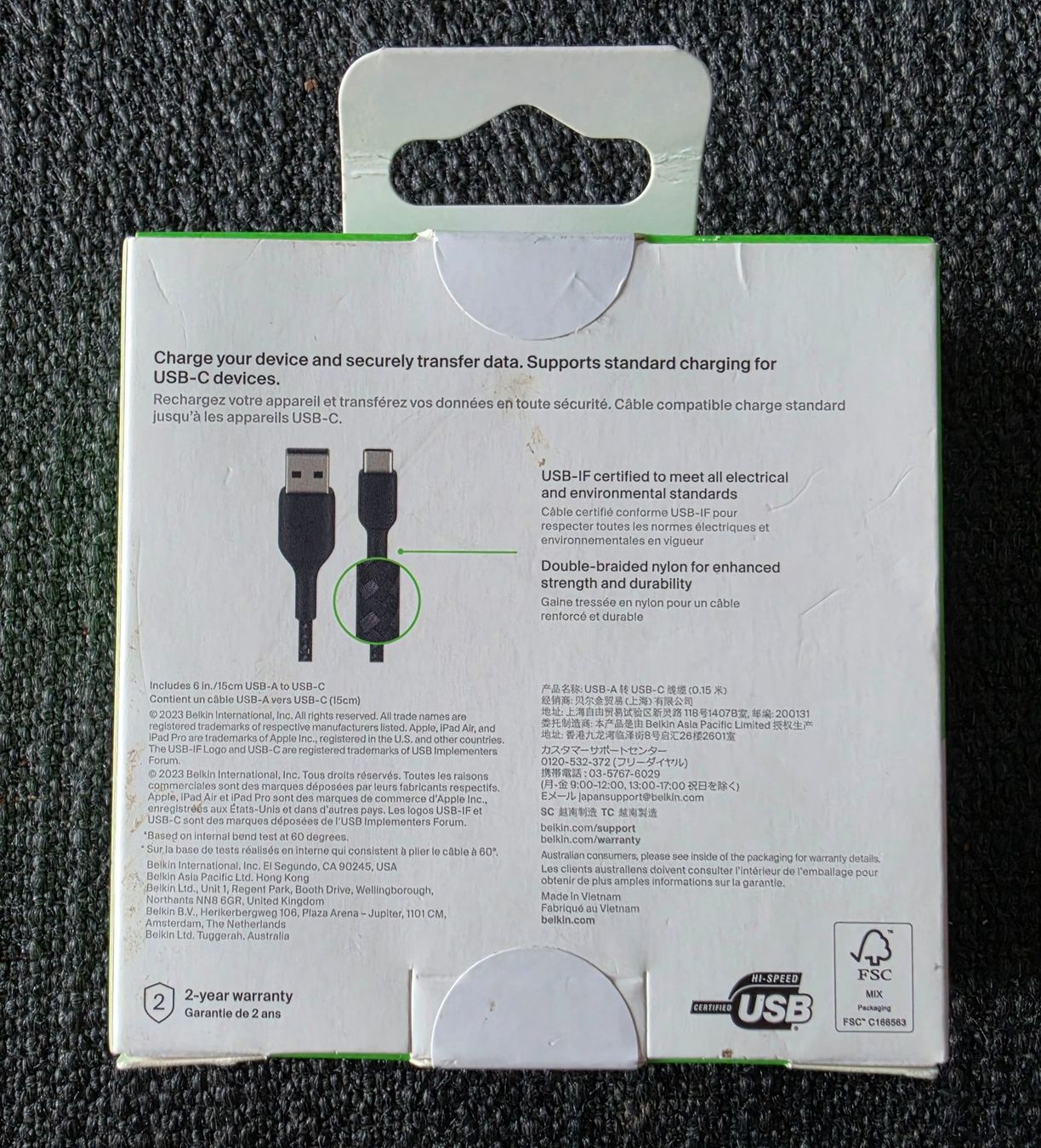 Belkin Cavi: Belkin BoostCharge USB-A to USB-C 15cm – Nuovo e nell'imballaggio originale da Bern venduto da nic_k9sl 1