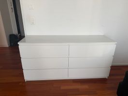 Kommode weiss 6 Schubladen guter Zustand