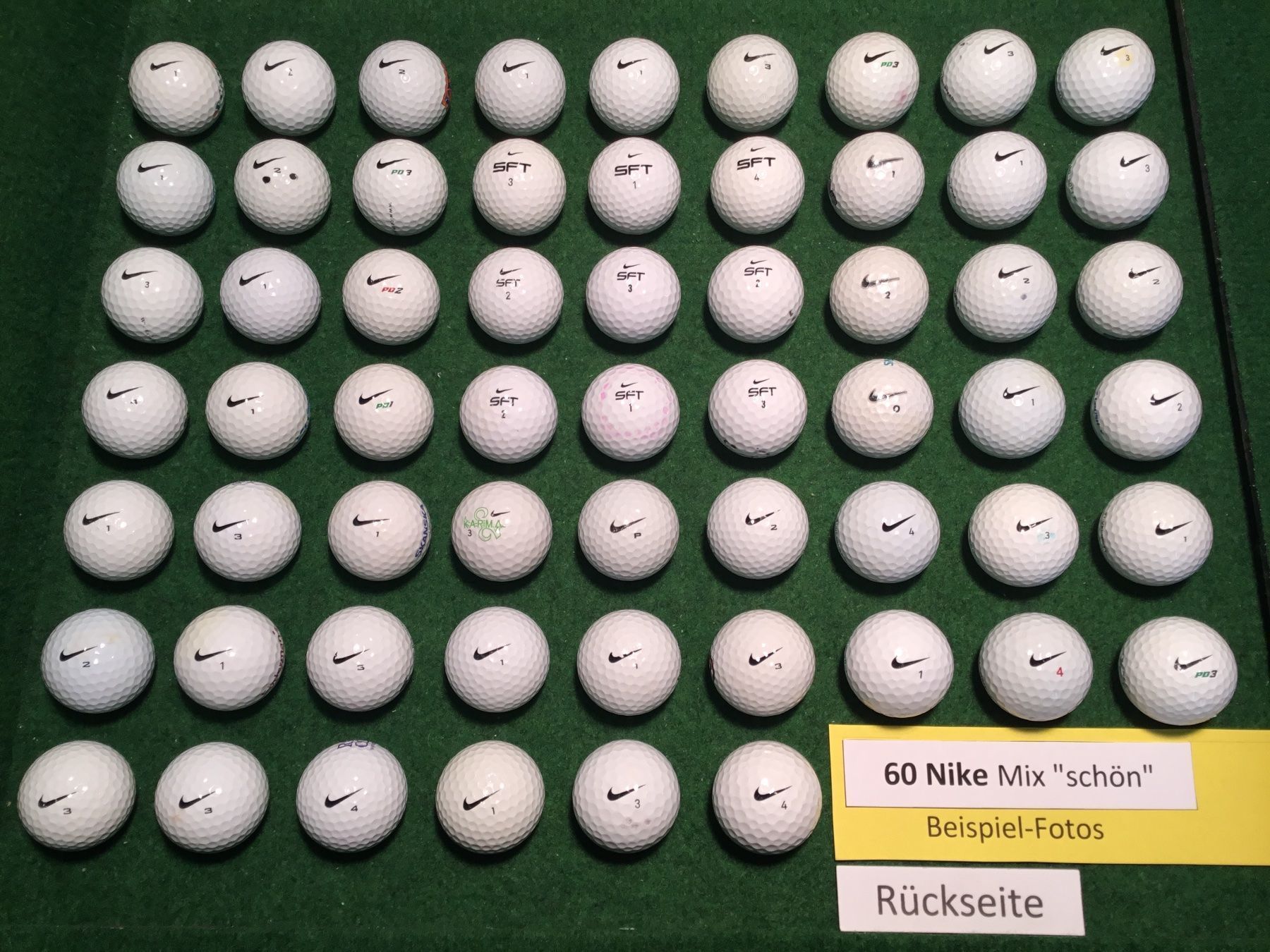 Nike Palloni: 60 Golfbälle Nike Modellmix (schön) – Usato da Bergdietikon venduto da shimano4 9