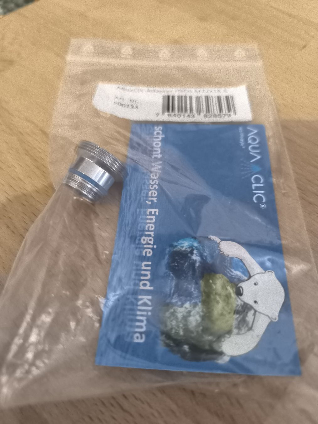 Rubinetteria: Aquaclic Adapter Hahn M22x16.5mm – Nuovo e nell'imballaggio originale da Oberburg venduto da e-swat