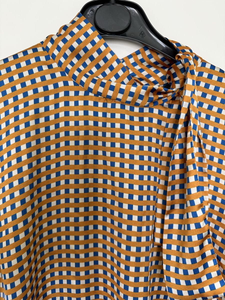 Zara Camicette: Edle Zara-Damen Bluse kariert, Grösse L – Usato da Olten venduto da smashbox 1