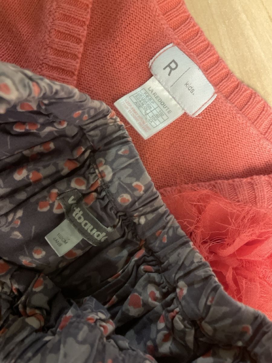 Vertbaudet Lotti & Set di vestiti: La Redoute/vertbaudet Mädchen Set, Rock mit Jäckli, Gr.102 – Nuovo (secondo la descrizione) da Obergerlafingen venduto da cabo4 3