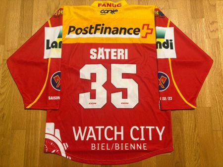 ORIGINAL EHC BIEL # 35 SÄTERI MAILLOT 2022/23 EHCB BIENNE L