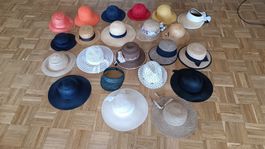 Set elegante Strohhüte Damen für den Sommer (22 Artikel) 