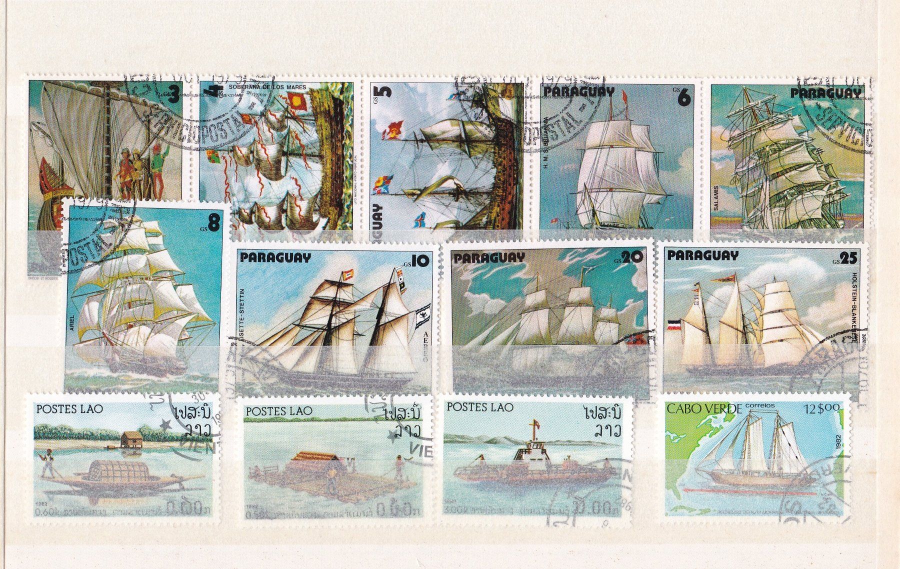 Alle Briefmarken: Briefmarken Steckkarten "Ausland" – Gebraucht aus Münchwilen AG von Nesar 2