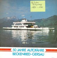 Autofähre Tellsprung 50 Jahre Proschüre Bücher 1930-1980