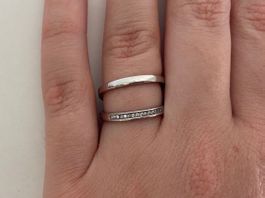 Tamaris Ring Edelstahl Glitzer Gr. 54