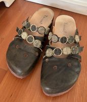 Think! Grüne clocks Sandale Leder Schuhe Hausschuhe 39