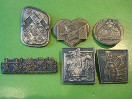 Basler Fasnachtsplakette1960 bis 1965 Silber