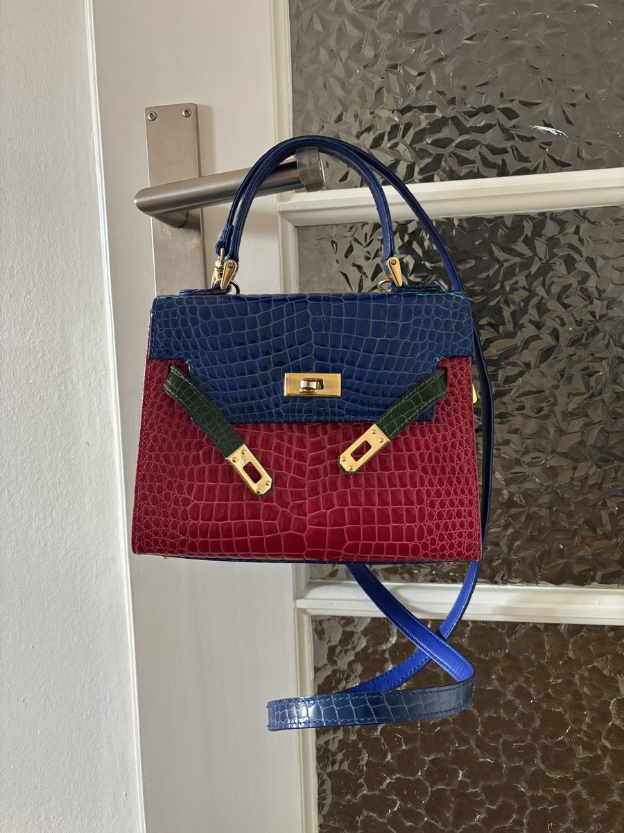 Borse da donna: Vintage Tasche Kroko-Optik – Usato da Basel venduto da Rose9917