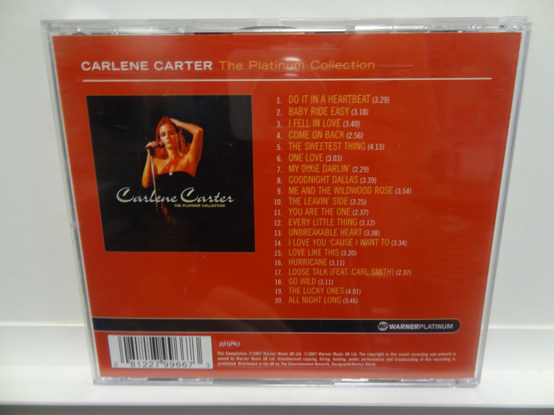 CD: Carlene Carter Platinum Collection (IMPORT) – Usato da luzern venduto da musicandart 1