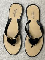 Flip-Flops schwarz Gr. 39, mit 🖤 Top!
