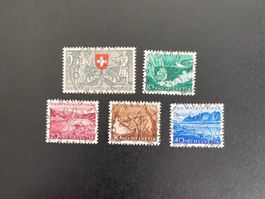 Satz Pro Patria 1953; Ersttag Vollstempel