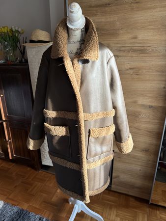 Kunstleder-Mantel Neu (XL)