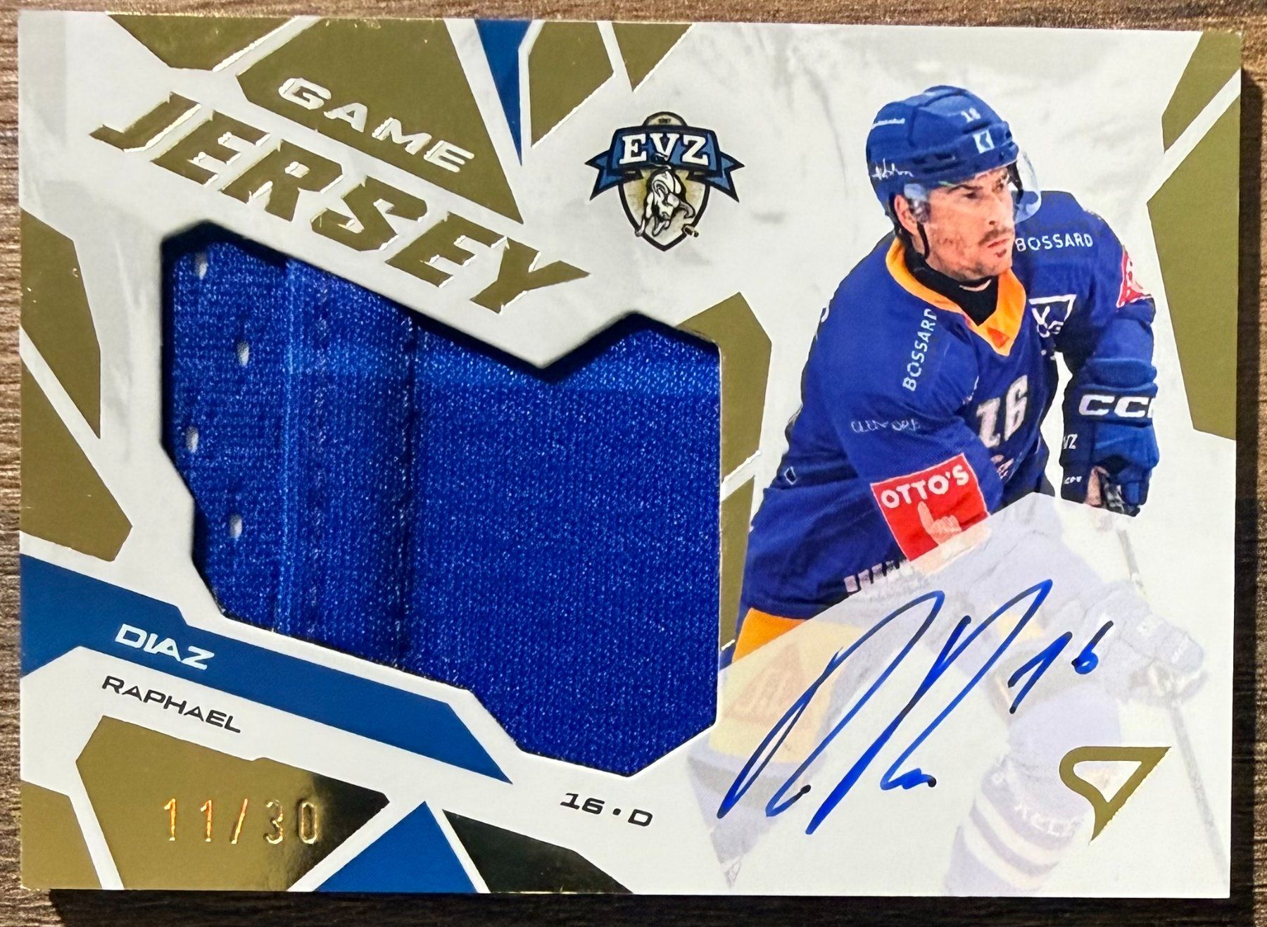 Sportzoo Sammelbilder & Trading cards: Game Jersey - Raphael Diaz - 11/30 (Signed) – Gebraucht aus Herisau von Herisauar