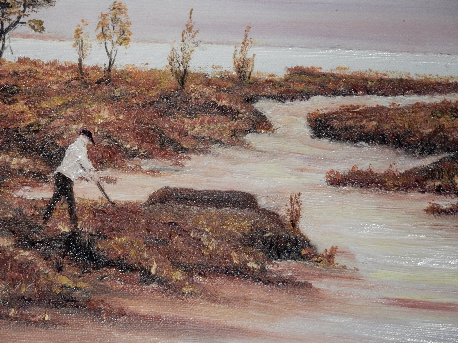 Gemälde: Landschaftsbild mit Bach – Gebraucht aus Bollingen von Jan07 2