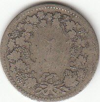 Tutti le monete: 5 Rappen 1851 BB *** R A R *** – Usato da Gossau SG venduto da Gallus00 1