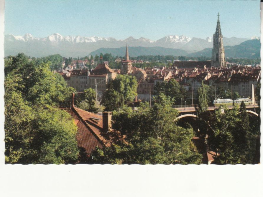 Cartoline postali: Bern und die Alpen ca. 1960 – Usato da Bürglen TG venduto da StampGraf
