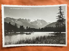 Alte Ansichtskarte Lac Champex & Gd Combin, Rarität!