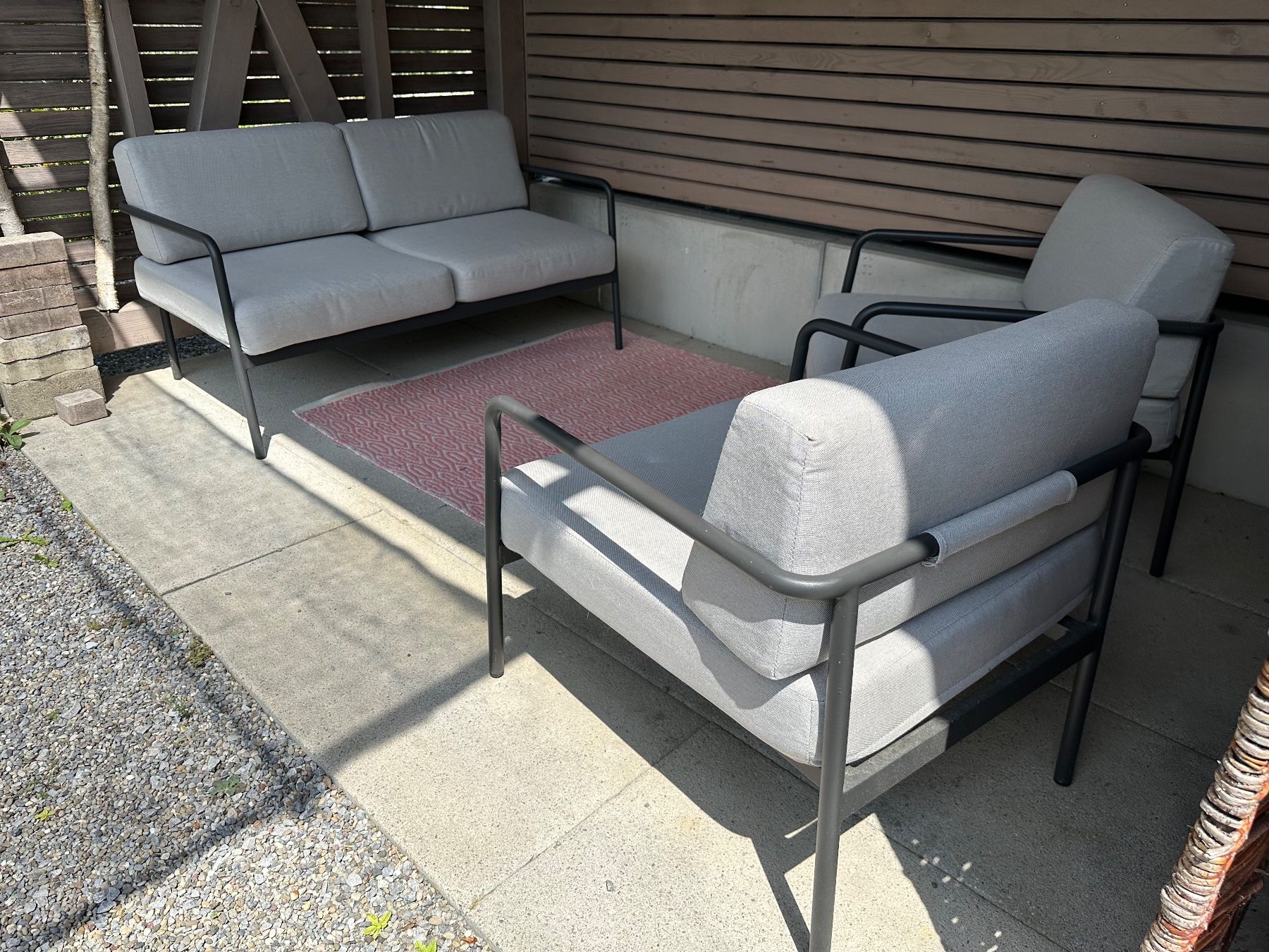 Pfister Sofas: Gartenlounge Set 3-teilig anthrazit – Gebraucht aus Tann von Ricki31 2