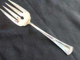 * FOURCHETTE A SERVIR POISSON JEZLER PALMETTE ARGENT 800