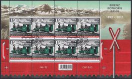 2017 Kleinbogen 125 Jahre Brienz  Rothorn SBK 1631 Ersttag